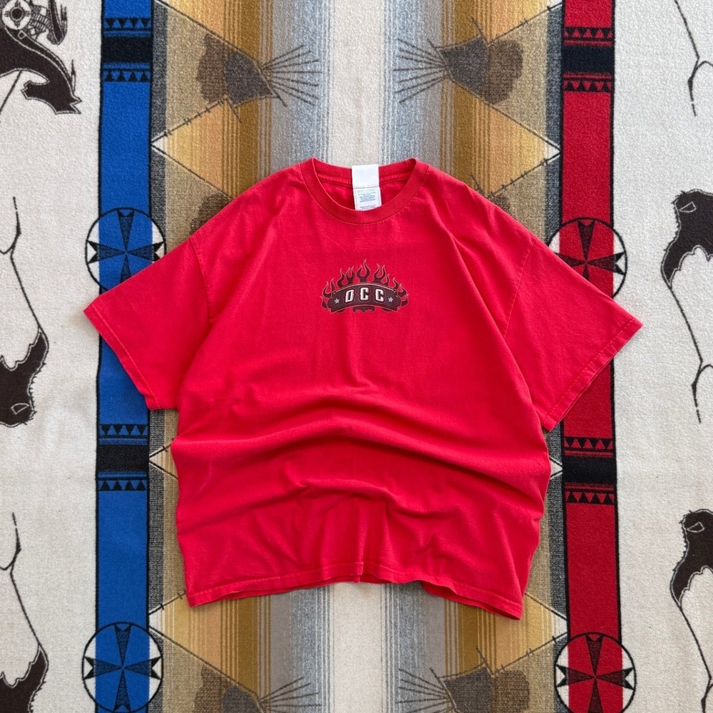 Orange County Choppers Red Graphic T-Shirt Mens XL OCC Biker Tee New York